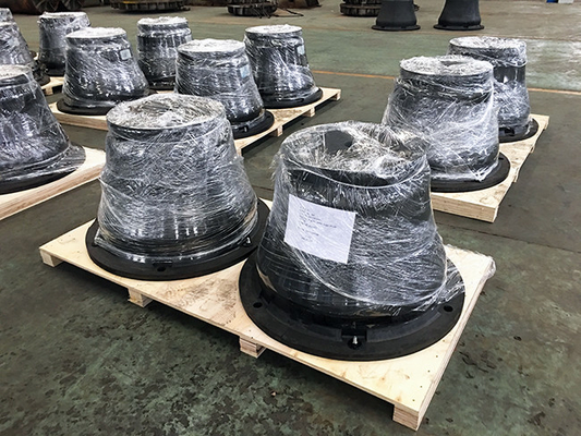Da cor preta de borracha NBR dos para-choques do cone ISO9001 categoria naval de borracha natural flexível