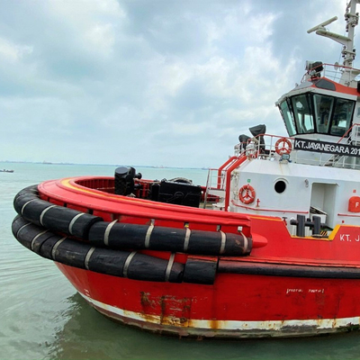 Para-choque de borracha Tug Cylindrical Boat Fenders da doca da absorção de alta energia