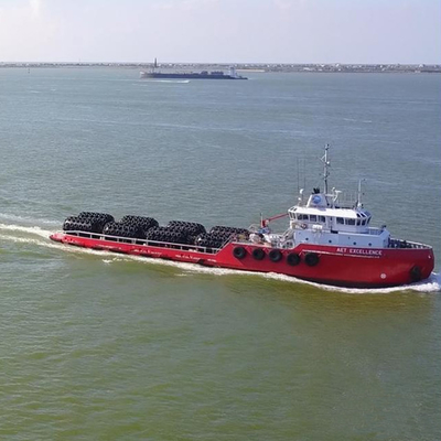 Doca padrão 3.3*6.5M de ISO17357 Yokohama Marine Rubber Fenders 50kPa