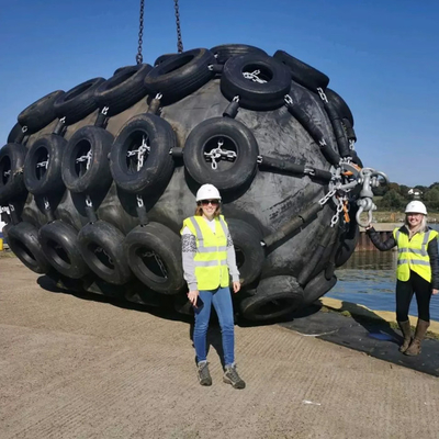 tipo aprovado de flutuação do ISO 17357 CTN dos para-choques de 4.5*9.0M Natural Rubber Yokohama