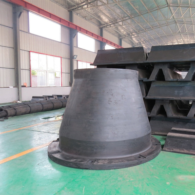 Borracha natural de borracha dos para-choques 1600H do cone fixo para a proteção do barco da doca