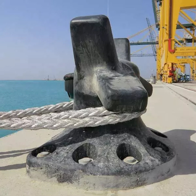 Poste de amarração de amarração resistente do ferro fundido 100 toneladas para ancorar do navio da doca do barco