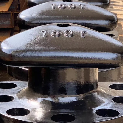 150 toneladas que amarram o ferro fundido Marine Dock Tee Head de aço dos postes de amarração