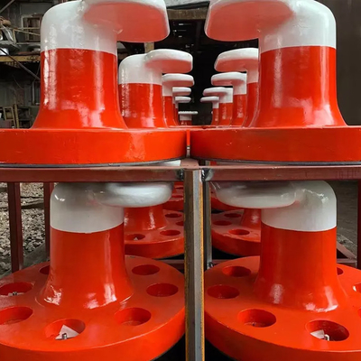 150 toneladas que amarram o ferro fundido Marine Dock Tee Head de aço dos postes de amarração