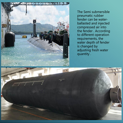 Para-choques submarinos semi subaquáticos Marine Rubber submergível pneumática