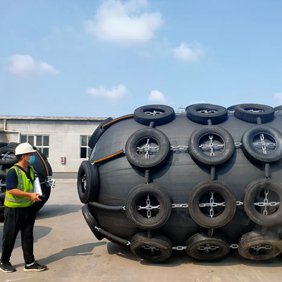 50kpa que flutua a rede de borracha da corrente de pneumático pneumático do para-choque de Yokohama