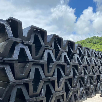 Cor preta de borracha natural dos bens de pouco peso do para-choque do arco para Marine Vessels