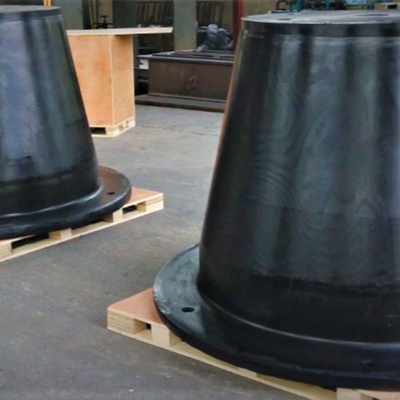 Embarcação de carga pesada Cone Fenders de borracha parafusos confiáveis para placa de montagem