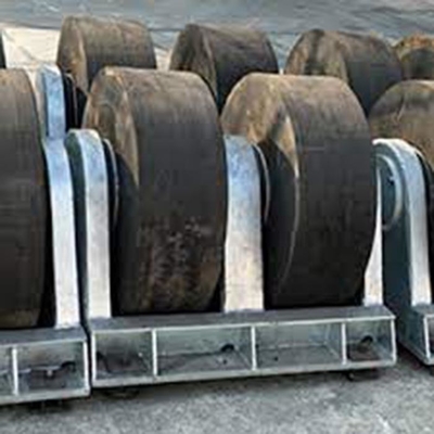Fenders de rolos Anti-colisão de barco Fender de rolos de borracha para pontões