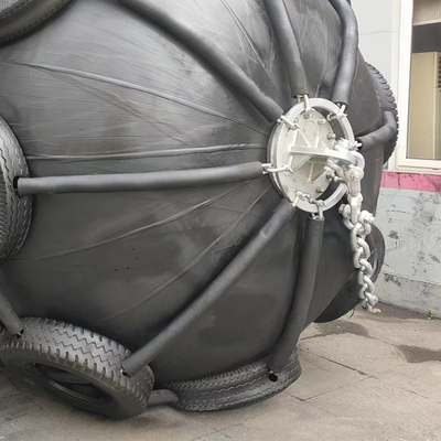 D1000 L1500 Fender de borracha pneumática naval Boia de pontão inflável