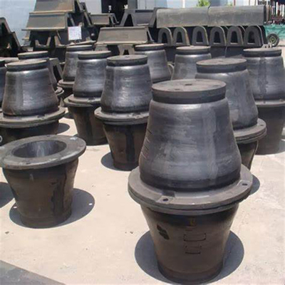 Fenders de borracha de cone preto personalizados para soluções de sistemas de atracação de navios
