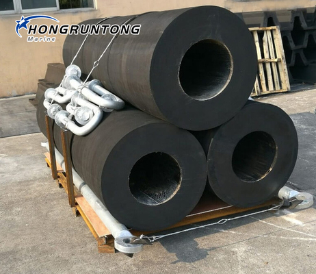 Iso UV Resistência Fenders marinhos cilíndricos Equipamento marinho Fenders de borracha marinha