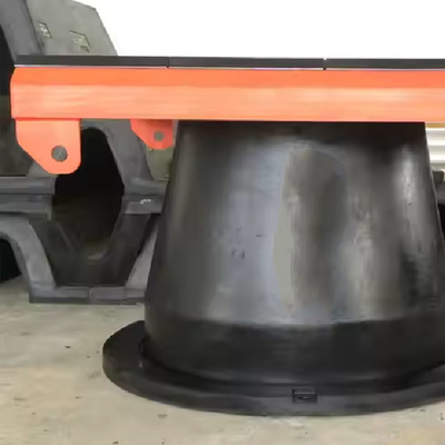 Protecção de navios de doca Resistência a altos impactos Fenders de borracha de cone com longa vida útil