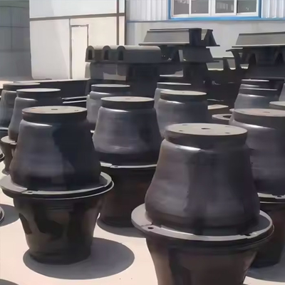 Protecção de navios de doca Resistência a altos impactos Fenders de borracha de cone com longa vida útil