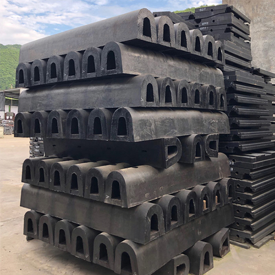 Fenders do tipo D para barcos Fenders de borracha marinha para estruturas de aço de docas