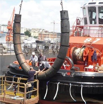 Fenders de barco de reboque de borracha cilíndrica marinha, pára-choques com ABS Cert