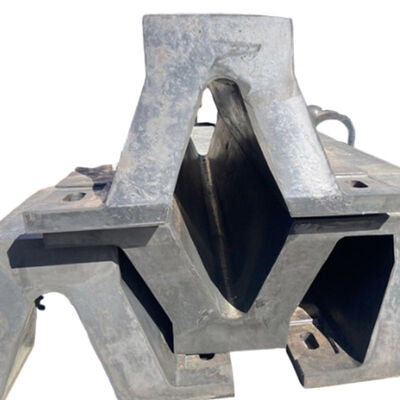 Fender de borracha de arco com sistema de absorção de choque para absorção de energia de alta carga e baixo custo de manutenção